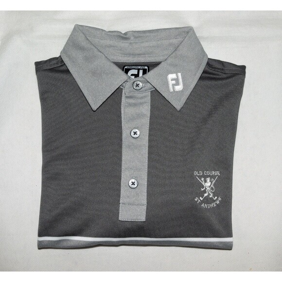 FootJoy FJ Men's Performance Tour Issue Collar Logo Polo Shirt Size Medium - Picture 5 of 8